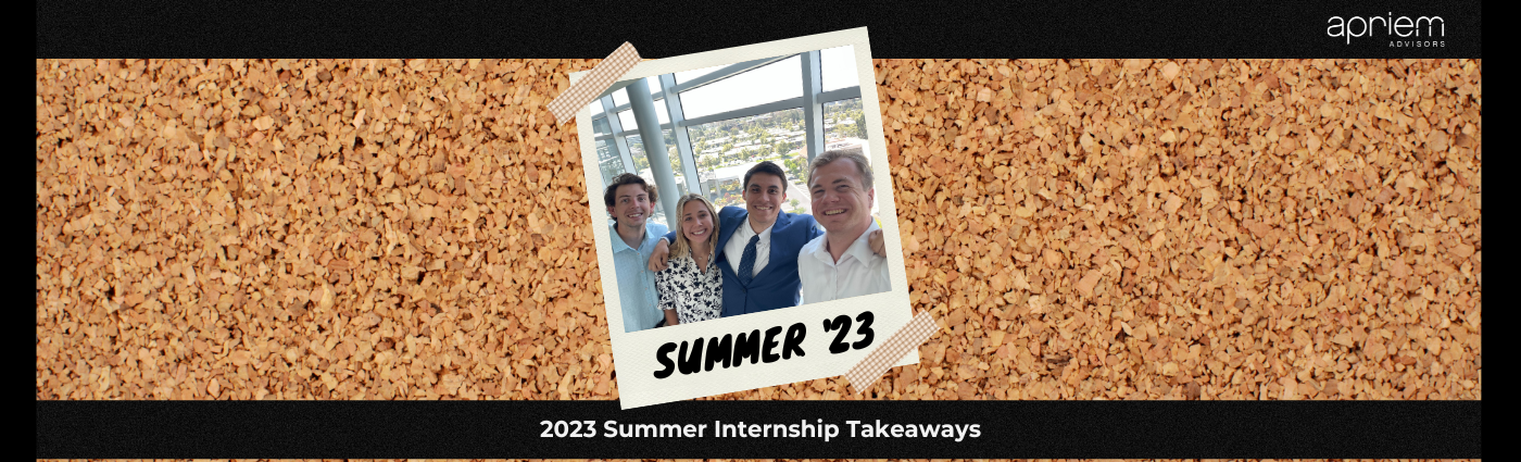 Summer Internship 2023 Takeaways