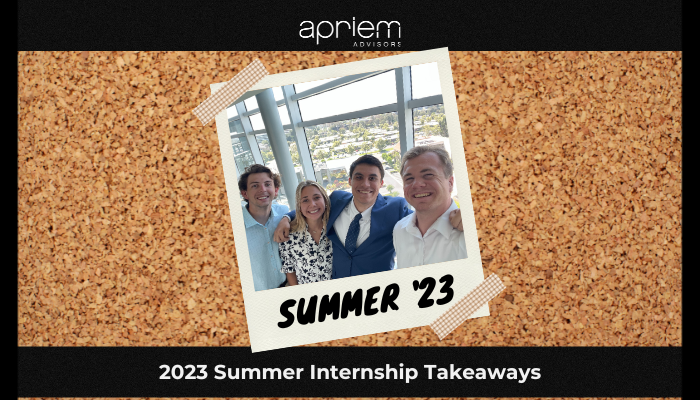 Summer Internship 2023 Takeaways