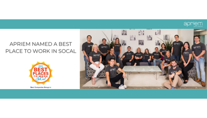 Apriem Named a Best Place to Work in SoCal 2023