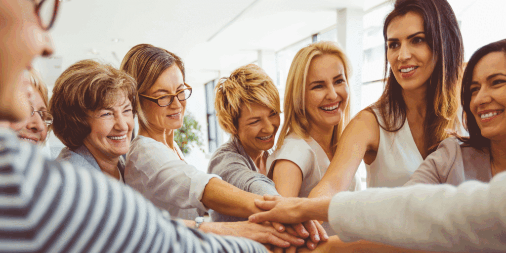 a community of women supporting eachother through financial situations