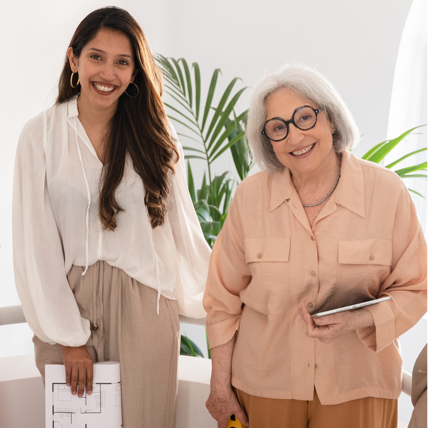 two woman creating a financial plan