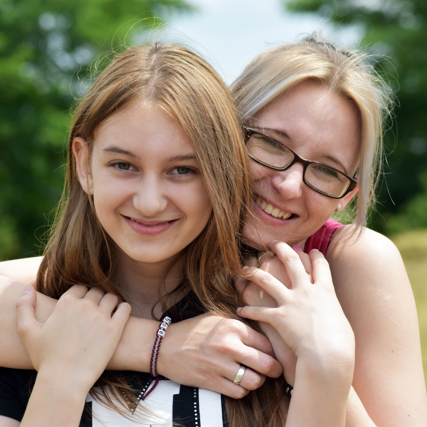 a mom and her daughter
