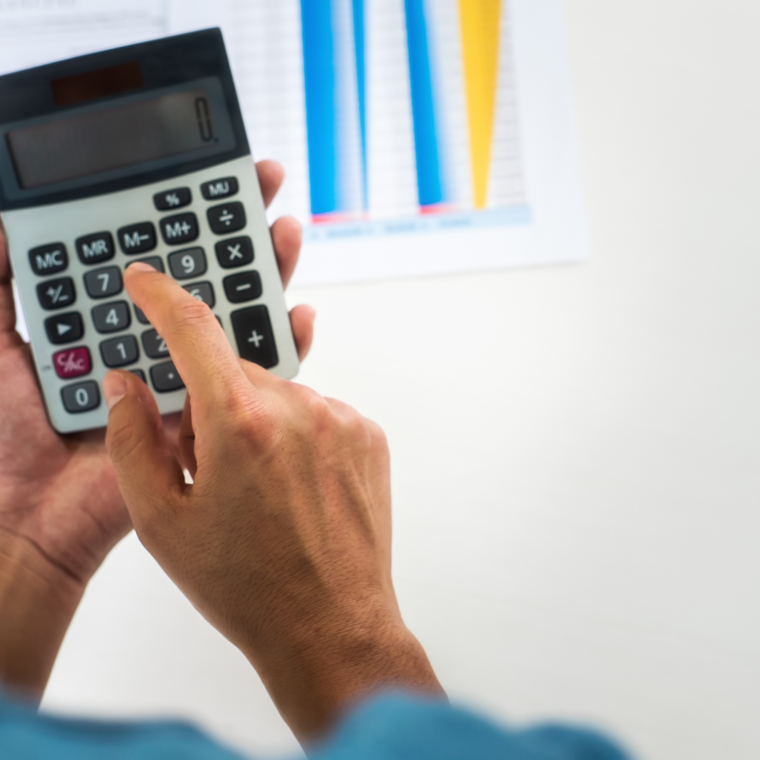 mom calculating her finances